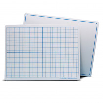Dry Erase Learning Mat, Two-Sided XY Axis/Plain, 9" x 12", Pack of 12 - FLP11001 | Flipside | Dry Erase Sheets