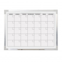 FLP17302 - Aluminum Magnetic Calendar Bd 18X24 Framed in Calendars