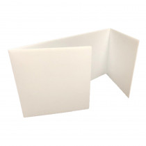 Premium Plastic Study Carrels, White, 12" x 48", Pack of 24 - FLP1997224 | Flipside | Wall Screens