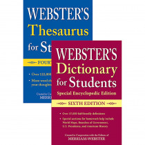 Webster's For Students Dictionary/Thesaurus Shrink-Wrapped Set - FSP9781596951839 | Federal Street Press | Reference Books