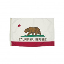 FZ-2042051 - 3X5 Nylon California Flag Heading & Grommets in Flags