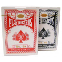 No. 99 Casino Special Playing Cards, 50 Decks, Wide Size, Plastic Coated (Red/Blue)