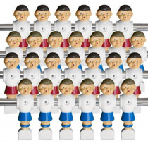 Complete set of 26 Old Style Foosball Men with Hardware
