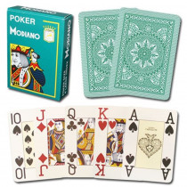 Modiano Cristallo Poker Size, 4 PIP Jumbo Dark Green