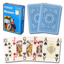 Modiano Cristallo Poker Size, 4 PIP Jumbo Light Blue