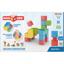 Magicubes Full Color Try Me Recycled, 24 Pieces - GMW068 | Geomagworld Usa Inc | Blocks & Construction Play