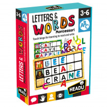 Montessori Touch Bingo Letters & Words - HDUEN20980 | Headu Usa Llc | Language Arts