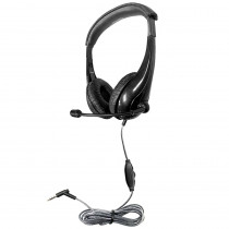 Motive8 Mid-Sized Multimedia Headset with In-line Volume Control - HECM8BK2 | Hamilton Electronics Vcom | Headphones