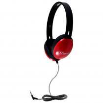 Primo Stereo Headphones, Red - HECPRM100R | Hamilton Electronics Vcom | Headphones