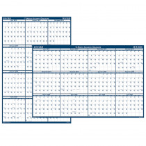 HOD395 - Laminated Reversible Planner 12 Months July - June in Plan & Record Books