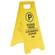 Reserved Parking Bilingual Floor Sign