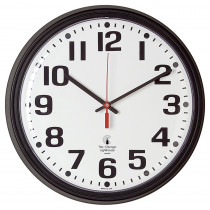 ILC67700000 - 13.75In Blk Contract Clock Bold Num 12In Dial Quartz Movement in Clocks