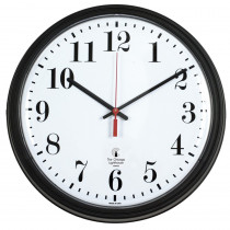 ILC67700002 - 13.75In Blk Contract Clock Std Num 12In Dial Quartz Movement in Clocks