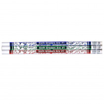 JRM7866B - Pencils 6Th Graders Are No 1 12Pk White in Pencils & Accessories