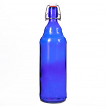 Blue Grolsch Bottle, 33 Oz
