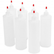 Squeeze Bottles with Lids, 7-pack