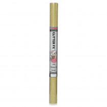 Glitter FX Gold Adhesive Liner, 18 x 6' - KIT06FC7GL0112P | Kittrich Corporation | Contact Paper"