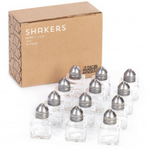Mini Salt and Pepper Shakers, 12-pack