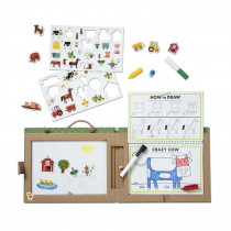 Natural Play: Play, Draw, Create Reusable Drawing & Magnet Kit - Farm - LCI31325 | Melissa & Doug | Art & Craft Kits