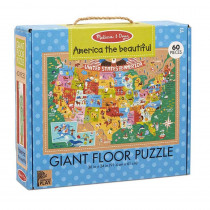 Natural Play Floor Puzzle: America the Beautiful - LCI31371 | Melissa & Doug | Floor Puzzles