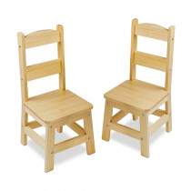 Pair of Solid Wood Chairs 2-Piece Set - LCI8789 | Melissa & Doug | Chairs