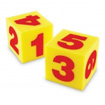 LER0412 - Giant Soft Cubes Numeral 2/Pk 5 Square in Dice