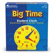 LER2095 - Big Time Clock Student 12 Hr 5 Diameter Plastic in Time