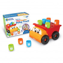 Tony the Peg Stacker Dump Truck - LER9133 | Learning Resources | Hands-On Activities