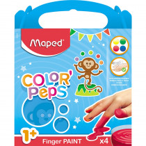 Color'Peps My First Premium Finger Paint, Pack of 4 - MAP812510 | Maped Helix Usa | Paint