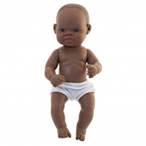 Anatomically Correct Baby Dolls, African Girl - MLE31034 | Miniland Educational Corporation | Dolls