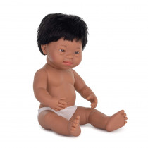 Anatomically Correct 15" Baby Doll, Down Syndrome Hispanic Boy - MLE31237 | Miniland Educational Corporation | Dolls