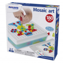 Mosaic Art, 180 Pieces - MLE95020 | Miniland Educational Corporation | Art & Craft Kits