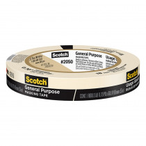 General Purpose Masking Tape, 0.70 in x 60.1 yd (18mm x 55m), 1 Roll - MMM205018AP | 3M Company | Tape & Tape Dispensers