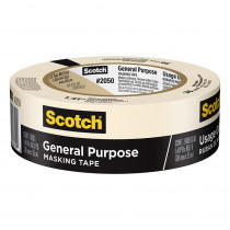 General Purpose Masking Tape, 1.41 in x 60.1 yd (36mm x 55m), 1 Roll - MMM205036AP | 3M Company | Tape & Tape Dispensers