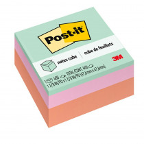 Notes Cube 2051-PAS, 1 7/8 in x 1 7/8 in (47.6 mm x 47.6 mm) - MMM2051PAS | 3M Company | Post It & Self-Stick Notes