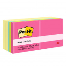 Notes Value Pack, 3 in x 3 in, Canary Yellow and Poptimistic Collection, 14 Pads - MMM65414YWM | 3M Company | Post It & Self-Stick Notes