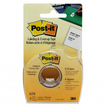 MMM658 - Tape Post It Labeling & Cover Up 6 Line Coverage 1 X 700 in Post It & Self-stick Notes