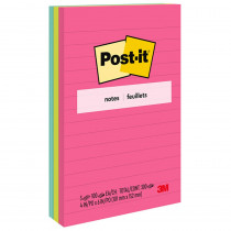 Notes, 4 in x 6 in, Poptimistic Collection, Lined, 3 Pads/Pack - MMM6603AN | 3M Company | Post It & Self-Stick Notes