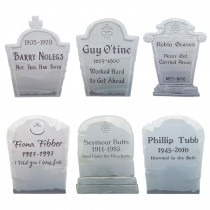 Tombstone Yard Signs, 6-pack