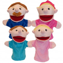 MTB350 - Family Bigmouth Puppets Caucasian Family Of 4 in Puppets & Puppet Theaters