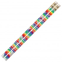 MUS1356D - Birthday Blitz 12Pk Motivational Fun Pencils in Pencils & Accessories