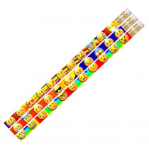 MUS2499D - 12 Pack Emojis Etc Pencils in Pencils & Accessories