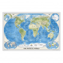 World Physical Map, Laminated, 45.75 x 30.5" - NGMRE00620132 | National Geographic Maps | Maps & Map Skills"