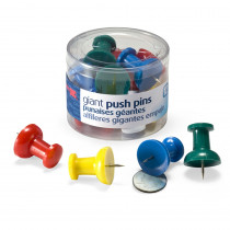 OIC92902 - Officemate Giant Push Pins 12/Tub in Push Pins