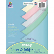 PAC101048 - Array Multipurpose 100Sht Pastel Colors Paper in Design Paper/computer Paper