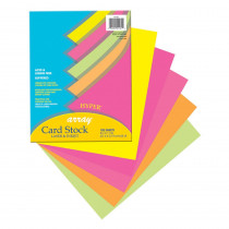 PAC101181 - Array Card Stock Hyper 100 Sht Assortment 5 Colors 8- 1/2 X 11 in Card Stock
