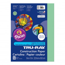 PAC103015 - Tru Ray 9 X 12 Light Green 50 Sht Construction Paper in Construction Paper
