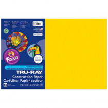 PAC103036 - Tru Ray 12 X 18 Yellow 50 Sht Construction Paper in Construction Paper