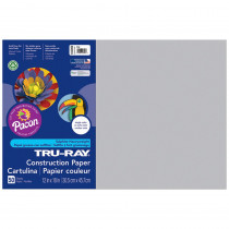 PAC103059 - Tru Ray 12 X 18 Gray 50 Sht Construction Paper in Construction Paper