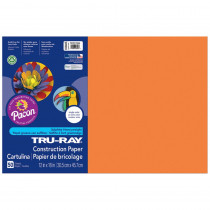 PAC103405 - Tru Ray Electric Orange 12X18 Fade Resistant Construction Paper in Construction Paper